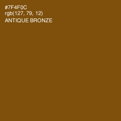 #7F4F0C - Antique Bronze Color Image
